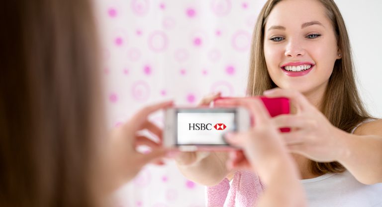 Say ‘Cheese’. Take a Selfie. And lo, behold!  Your HSBC Bank Account will start working!