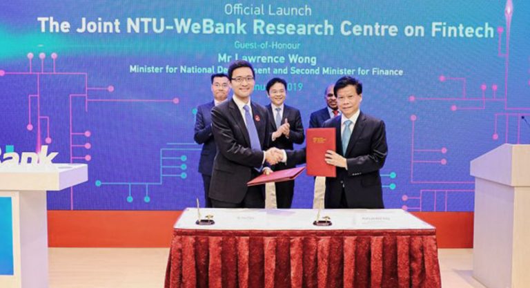 China’s first digital-only bank WeBank opens fintech research centre